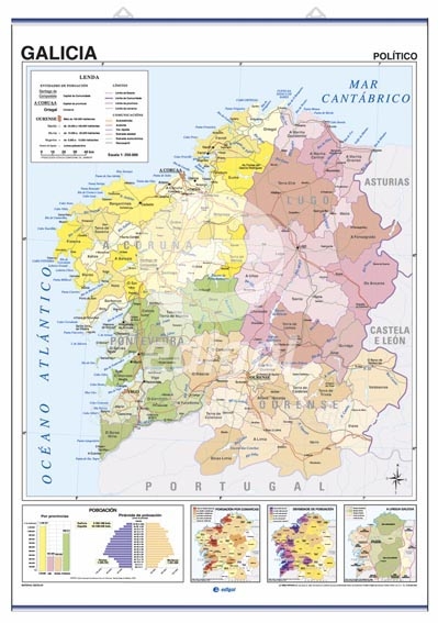 MAPA MURAL GALCIA F/P