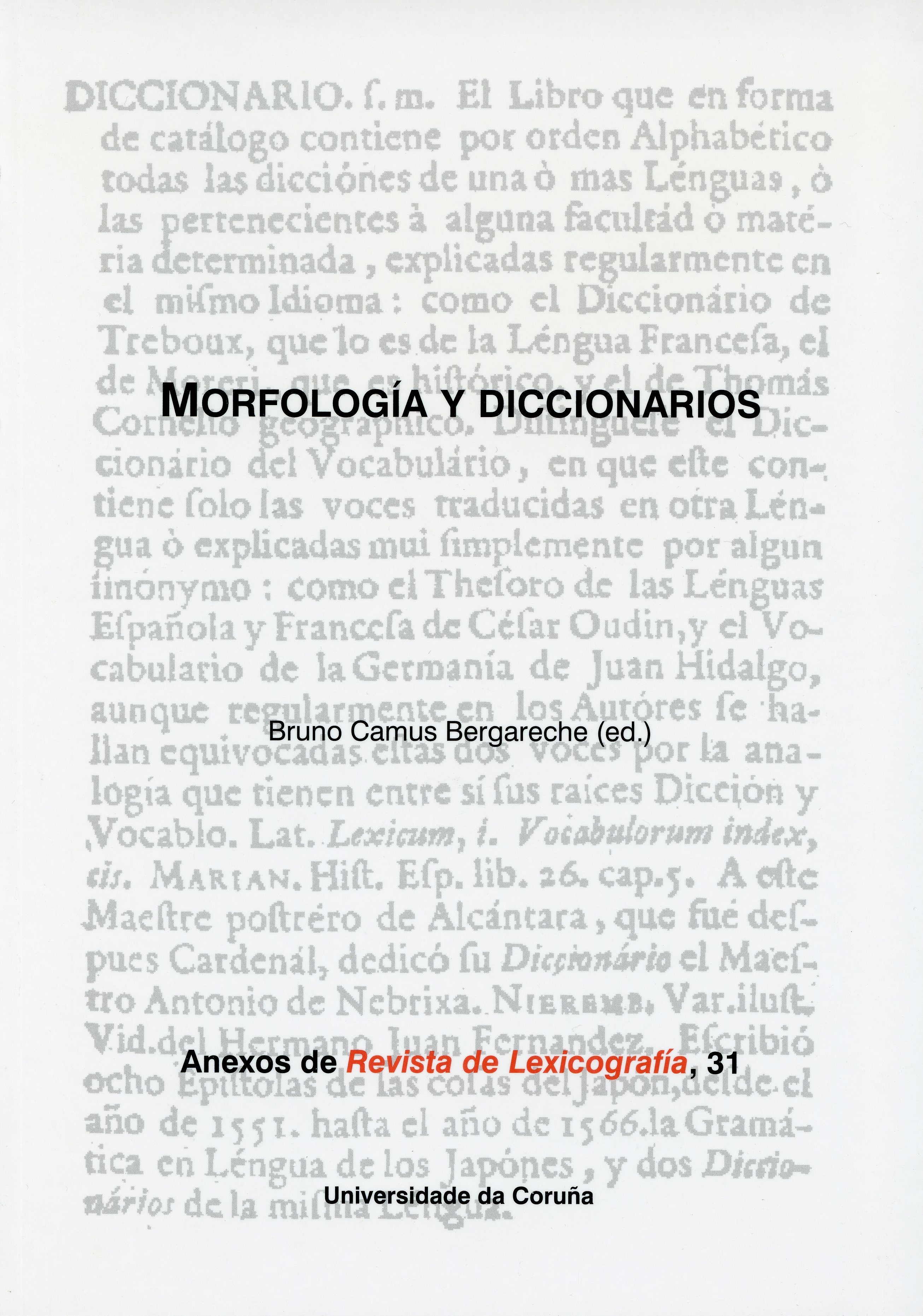 MORFOLOGIA Y DICCIONARIOS
