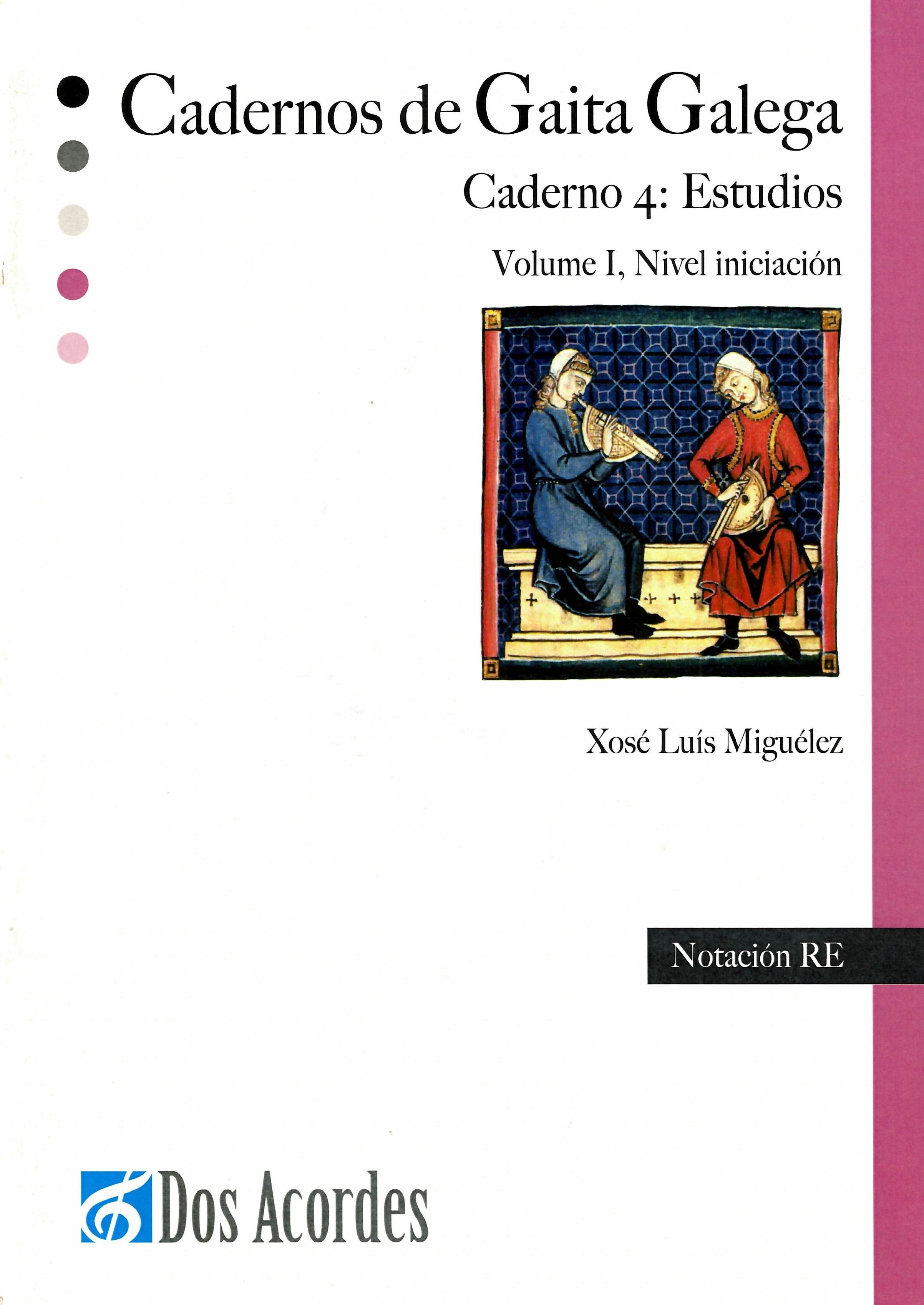 CADERNO 4:ESTUDIOS.NOTACION "RE" VOLUME I,NIVEL INICIACION
